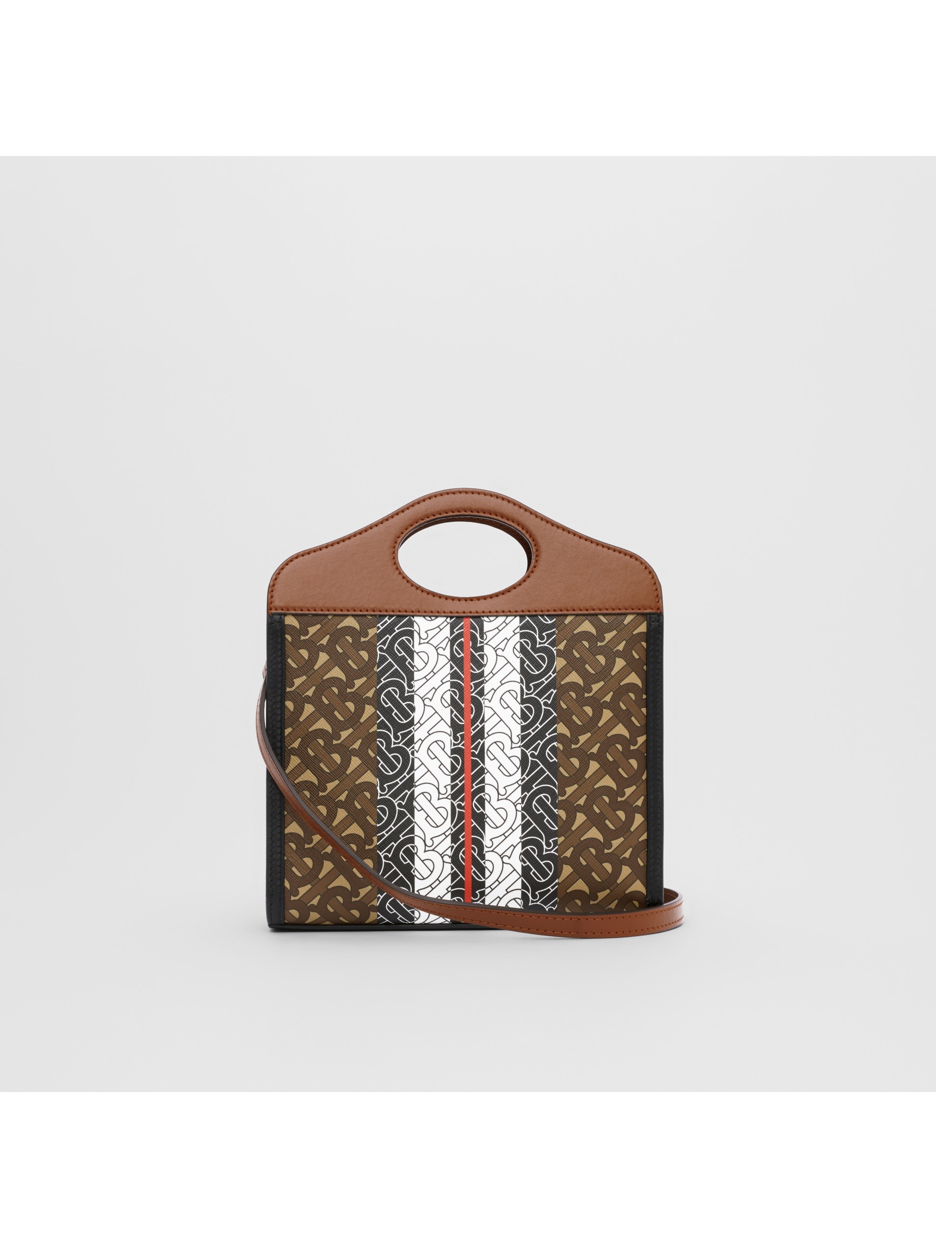 迷你专属标识条纹环保帆布口袋包