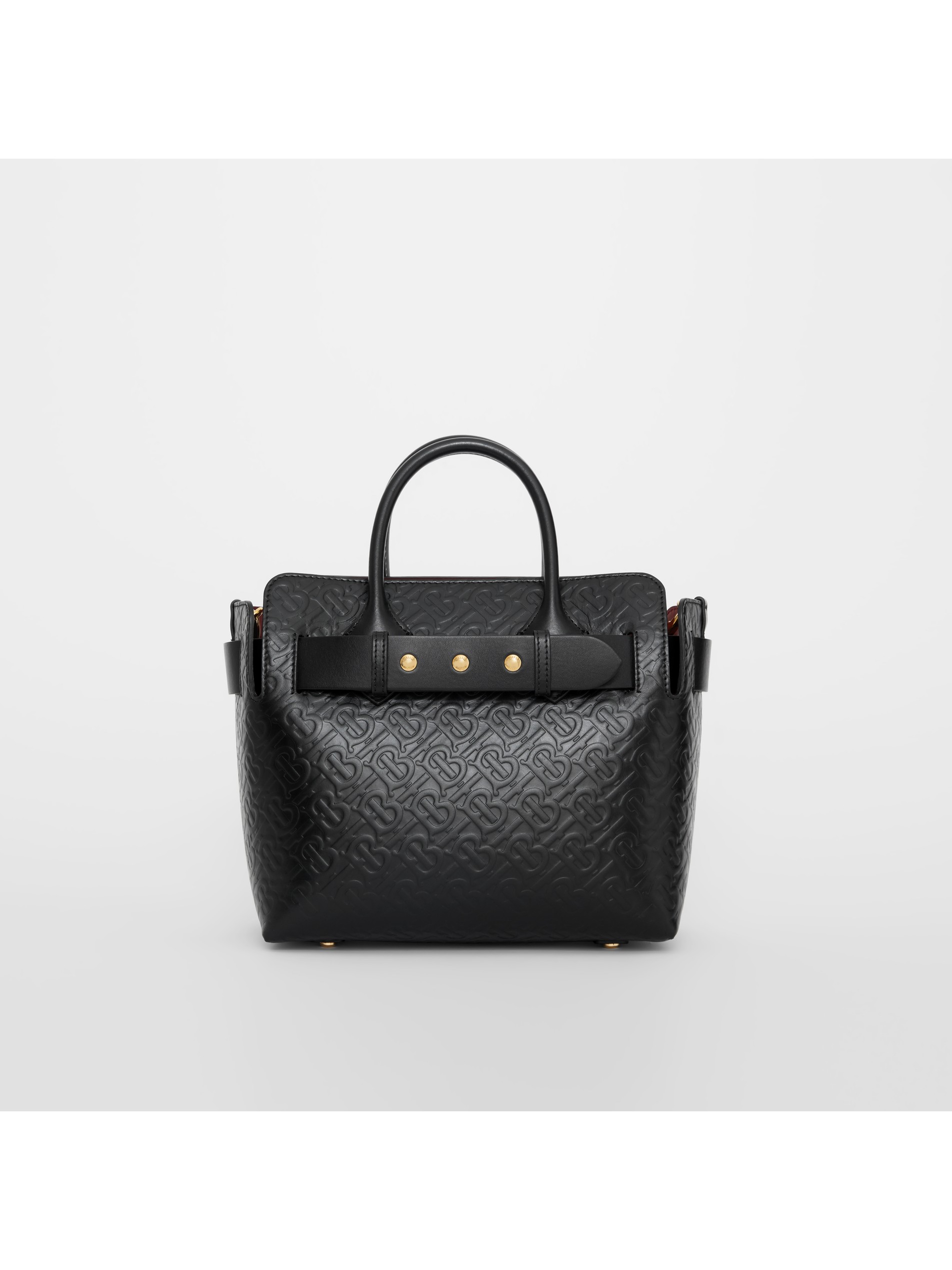 belt - 小号专属标识皮革铆钉装饰贝尔特包 (黑色) - 女士 | burberry