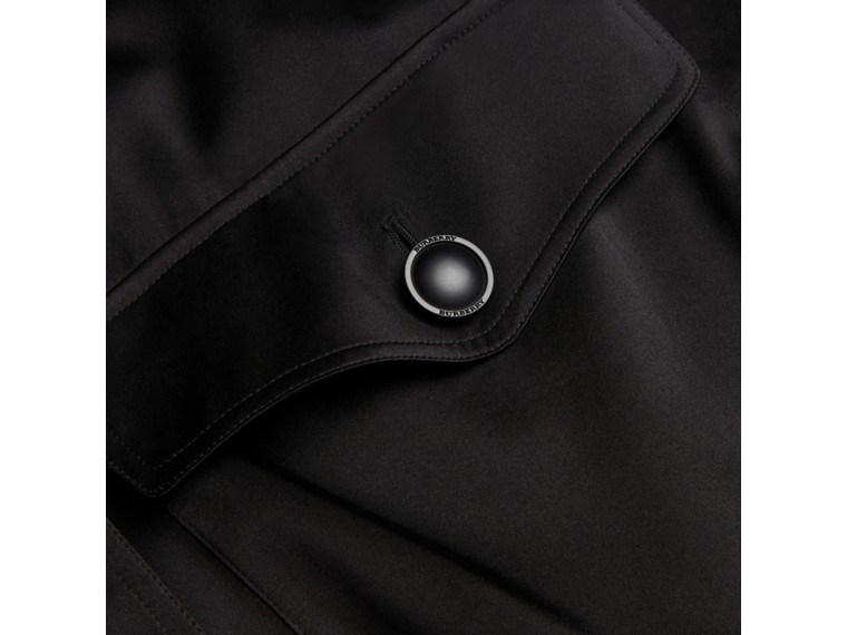 Check Undercollar Silk Field Jacket | Burberry