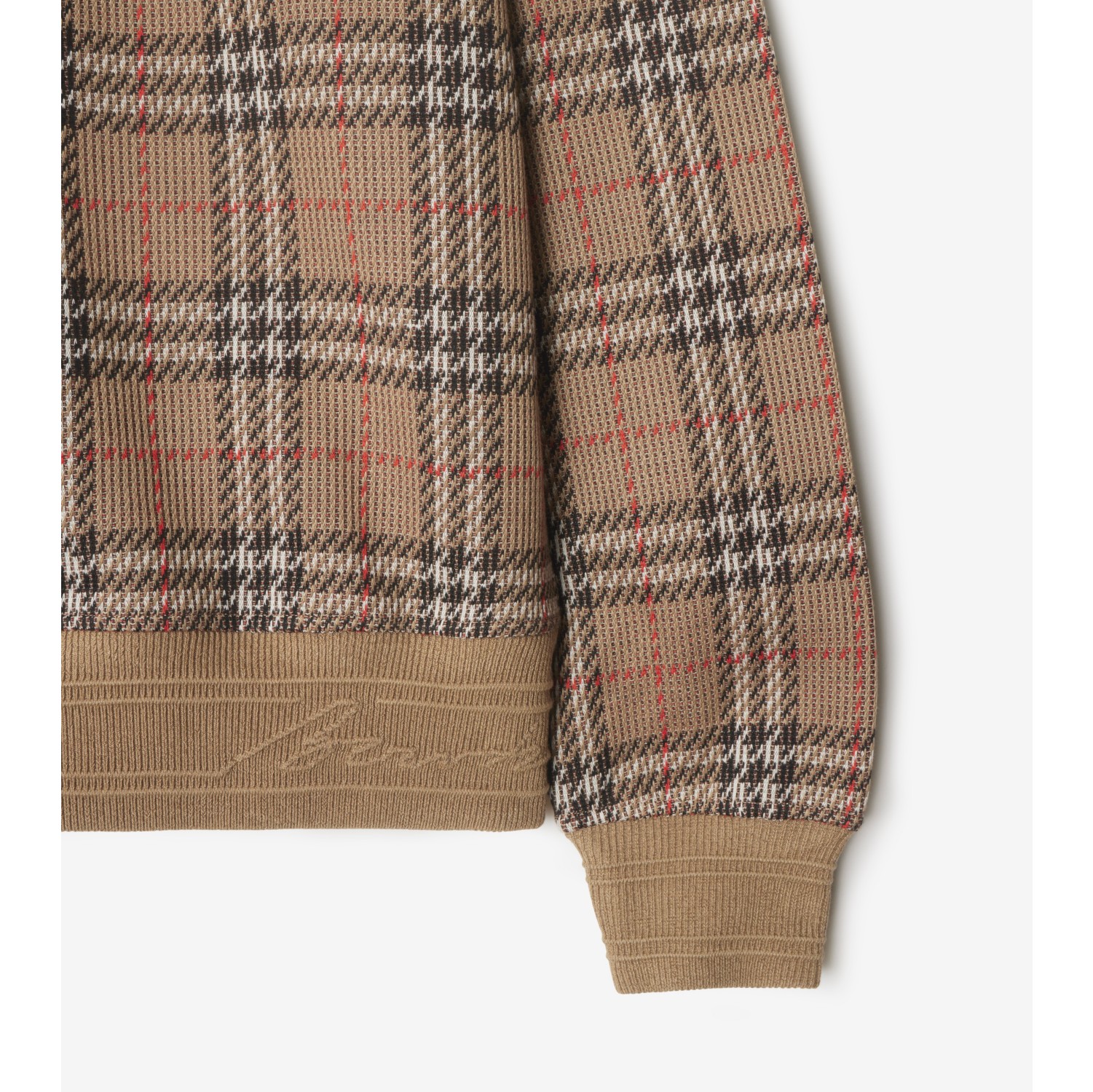 Pull en coton mélangé Check