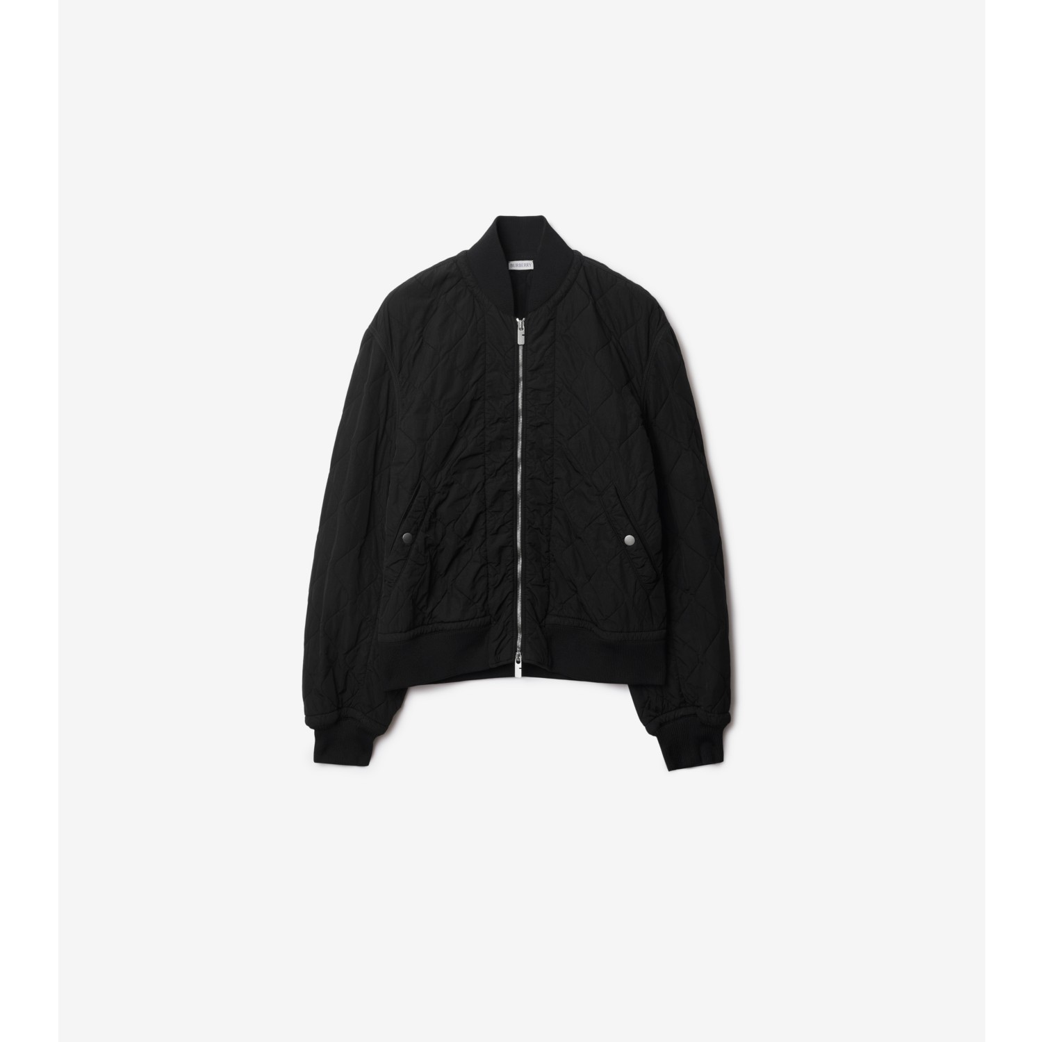 Quilted Nylon Bomber Jacket