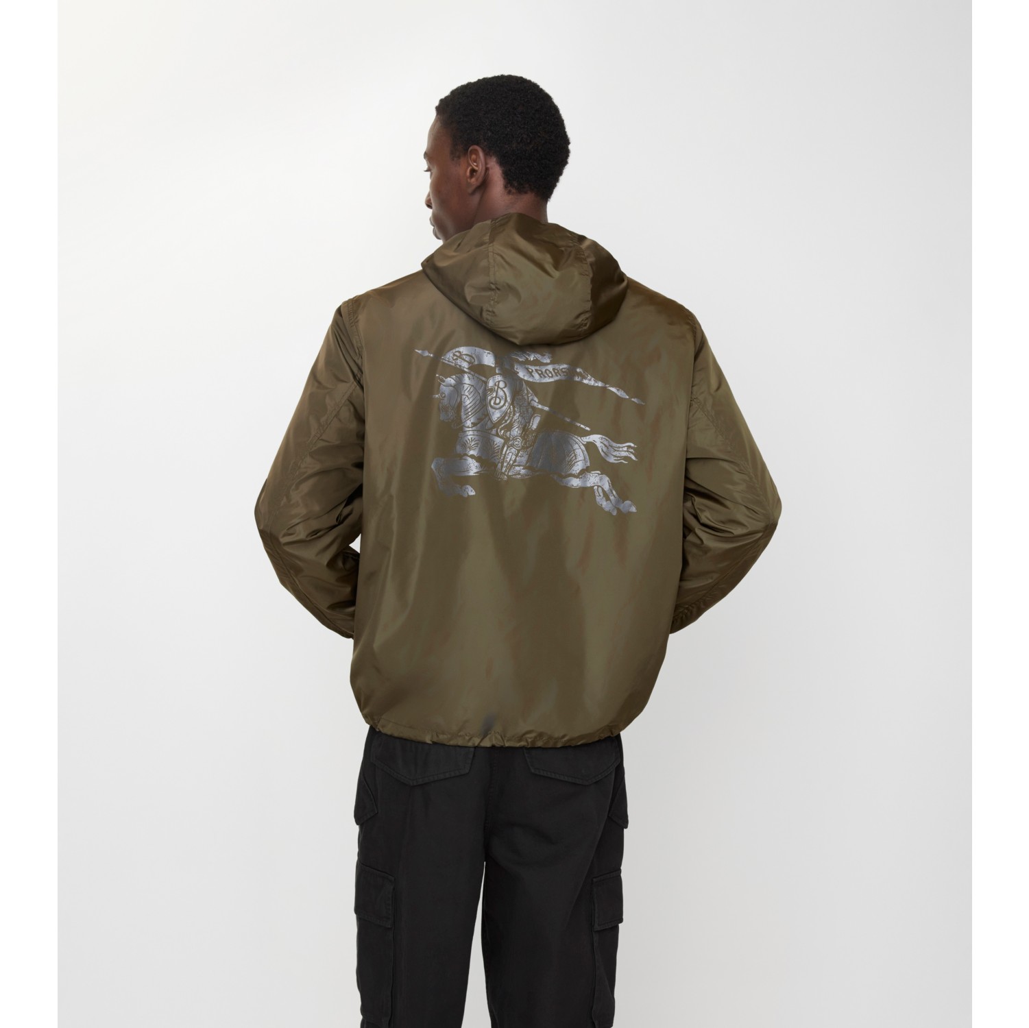 EKD Nylon Hooded Jacket in Marsh green - Men | Burberry® Official