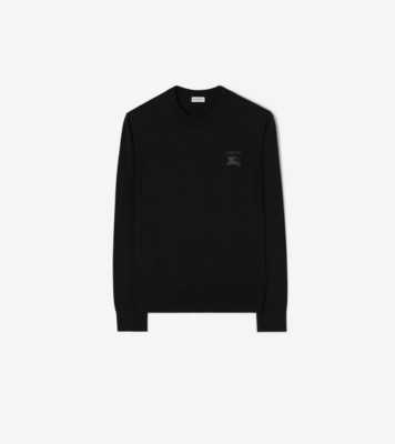 Wool Sweater in Black - Men | Burberry® Official