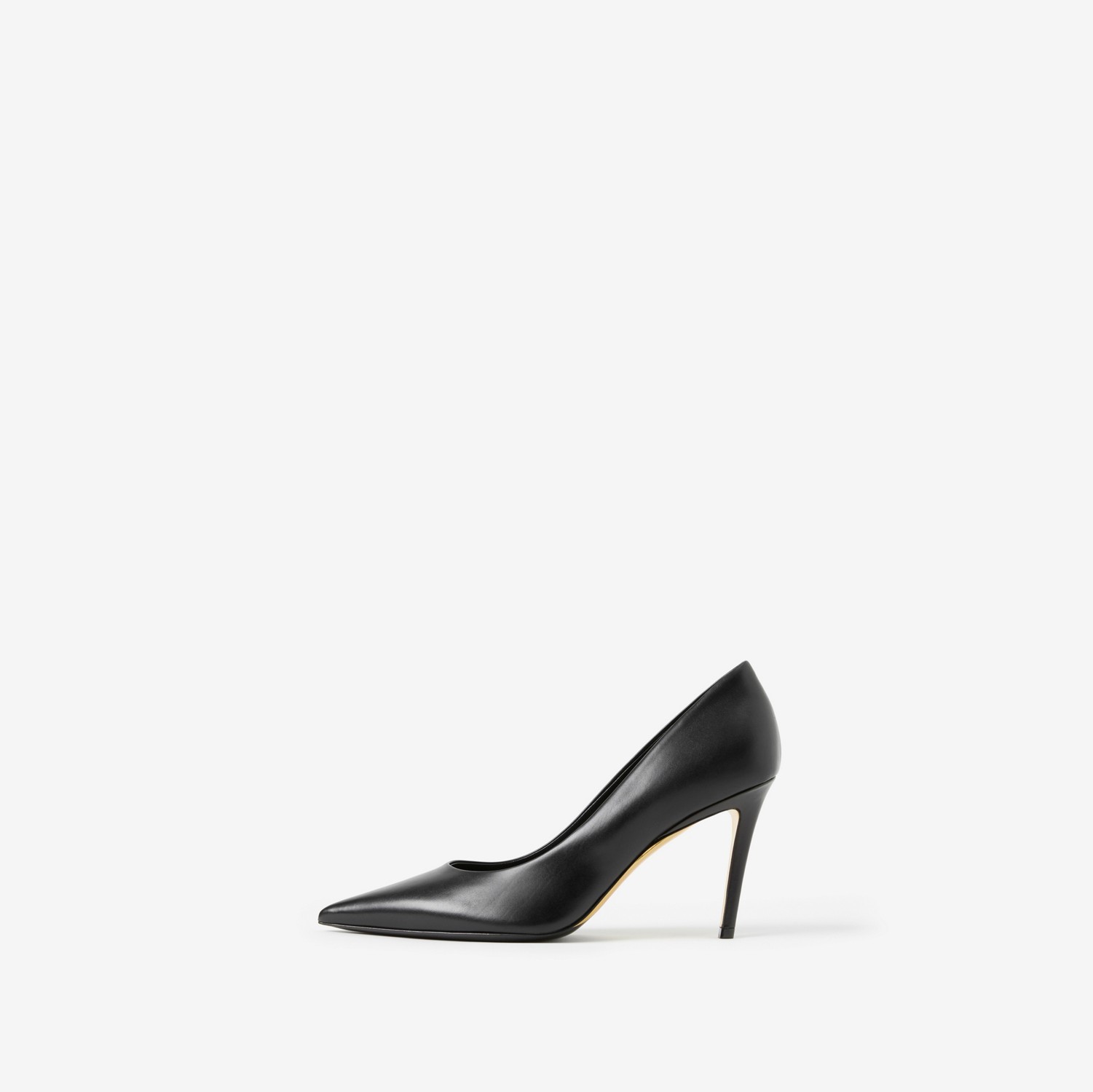 Zapatos de tacón en piel con puntera en pico (Negro) - Mujer | Burberry® oficial
