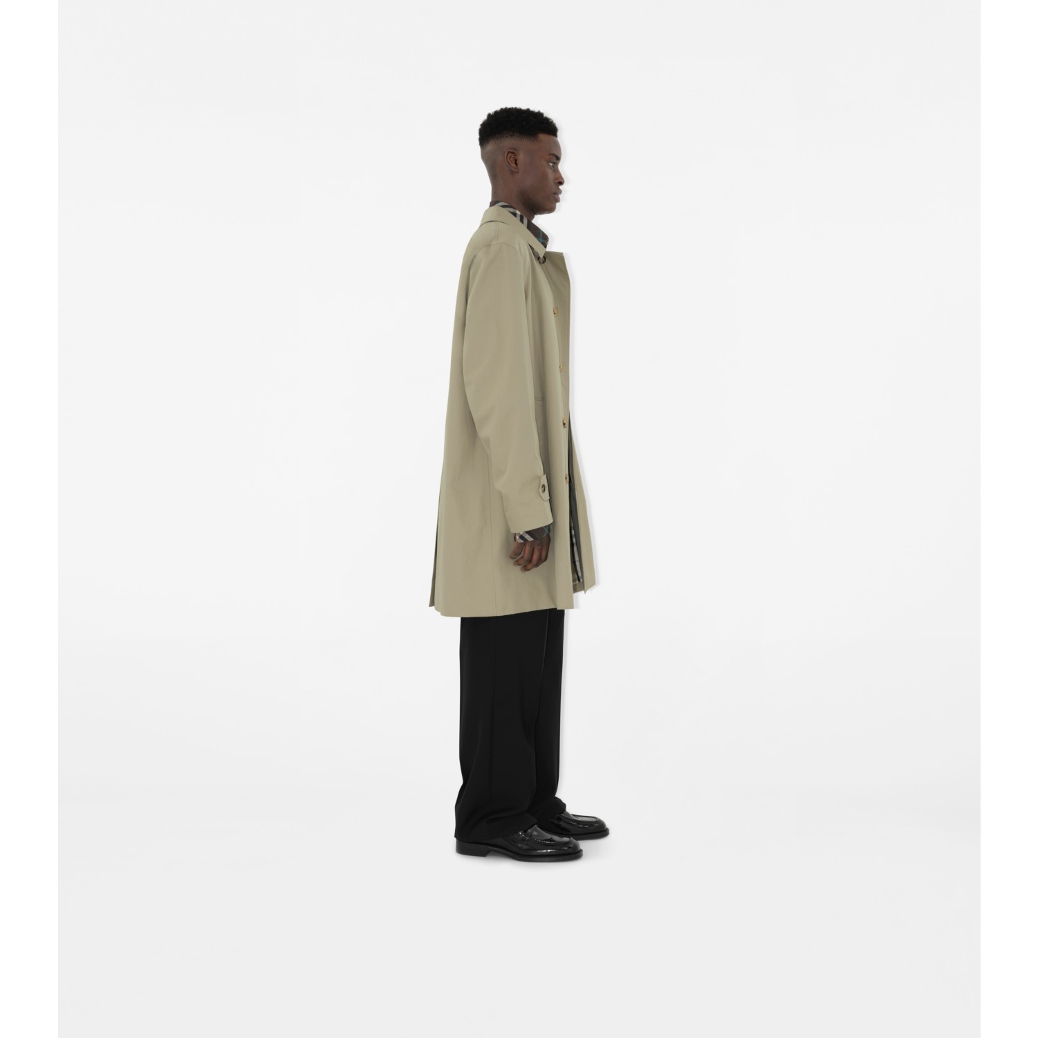 Long Gabardine Car Coat