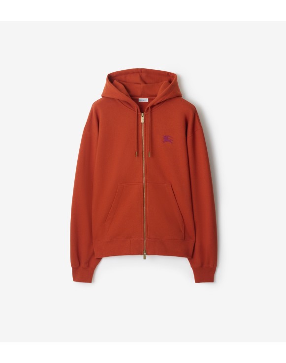 Gothic Logo Cotton Zip Hoodie