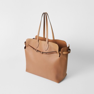 burberry brown leather tote