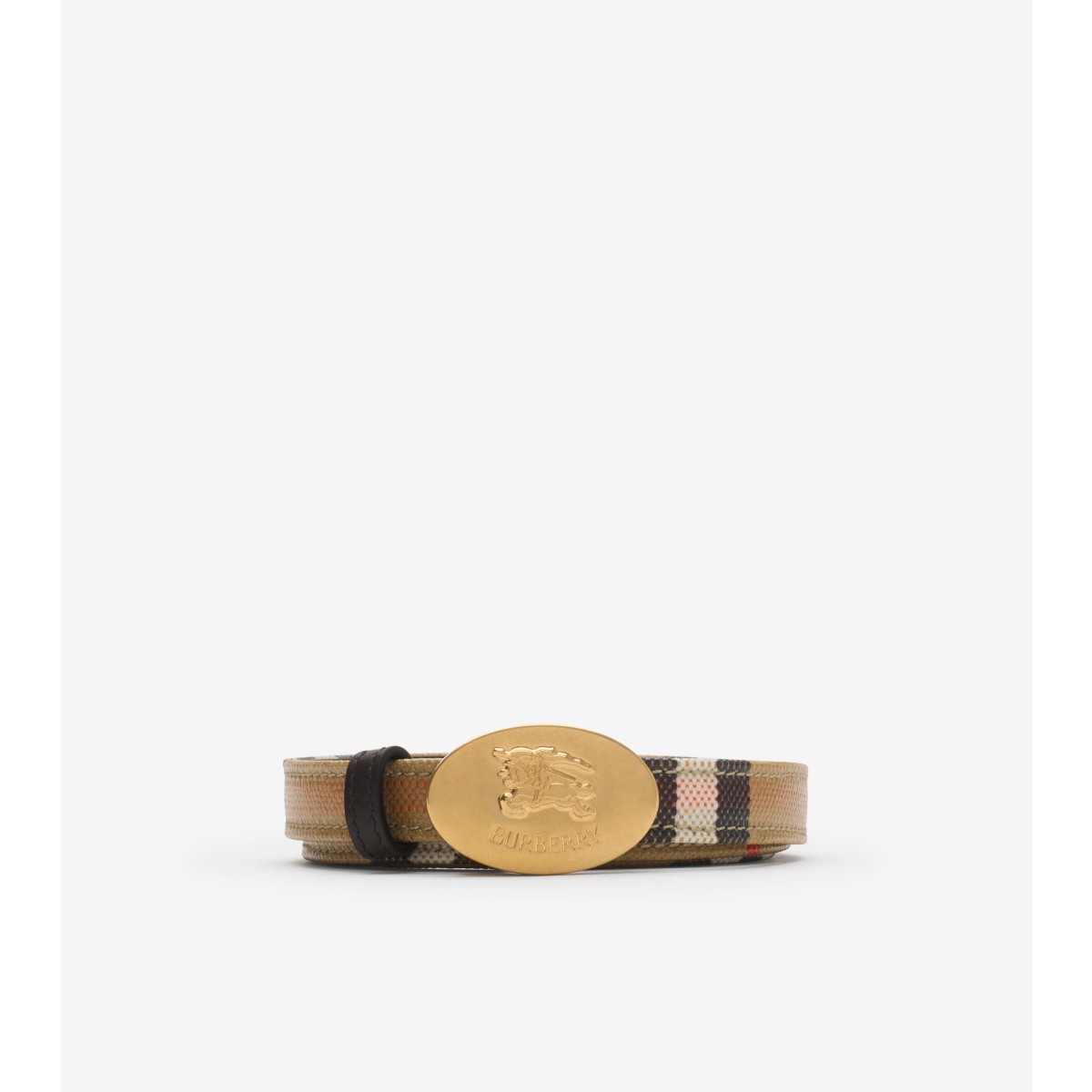 Burberry Knight Stamp Reversible Belt In Multi