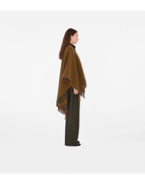 Cape en laine Check