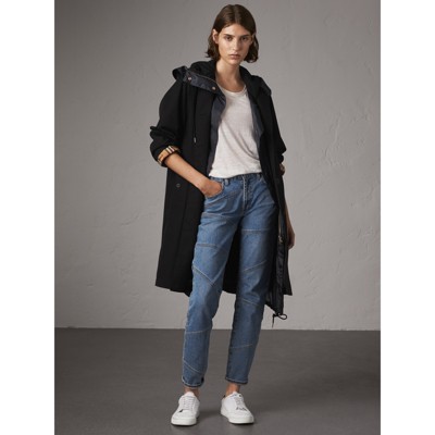 burberry denim trench coat