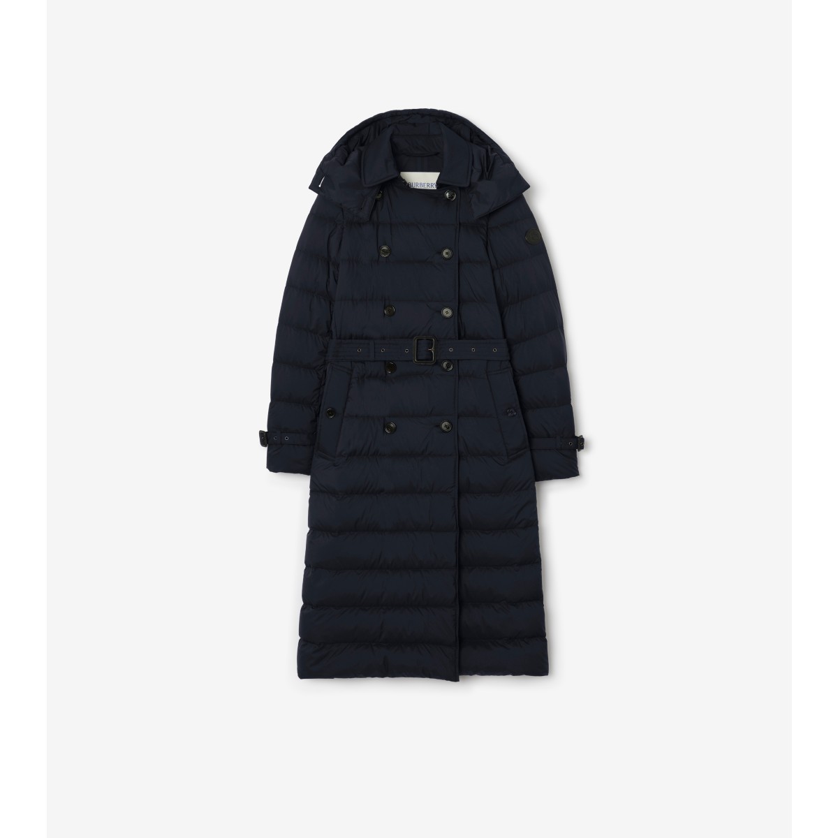  Check Long Nylon Audley Puffer Coat