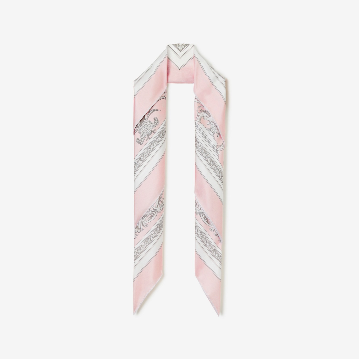Statue Print Silk Square Scarf in Alabaster Pink | Burberry® Official