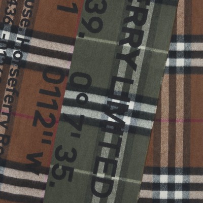 burberry estampado verde