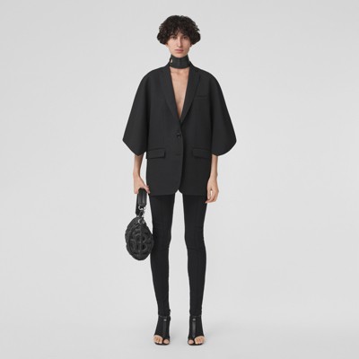 tailored cape jacket