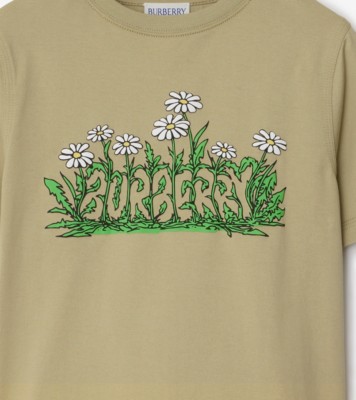Baumwoll-T-Shirt mit Gänseblümchen-Logo (Hunter) | Burberry®