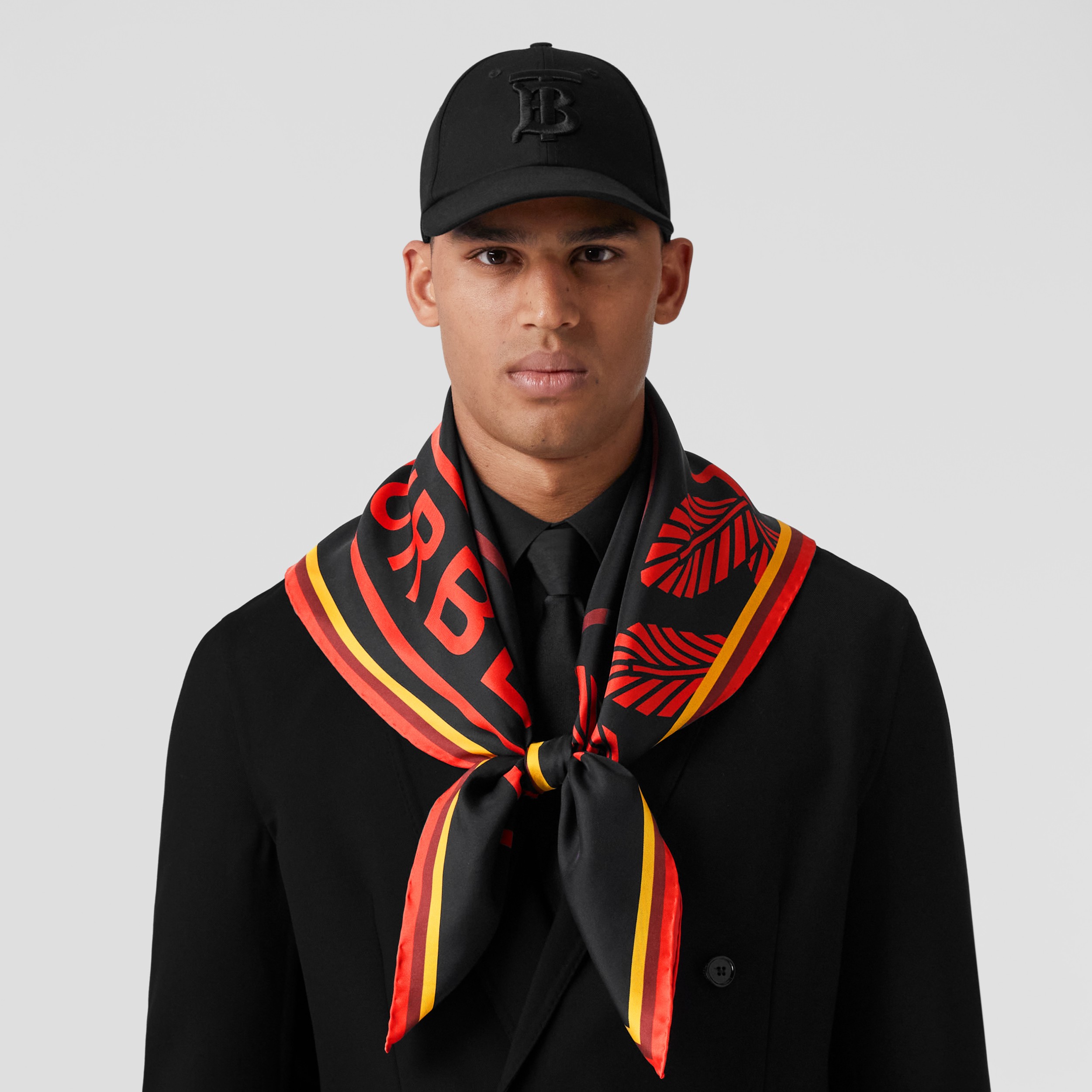 EKD Print Silk Square Scarf in Multicolour | Burberry® Official - 4