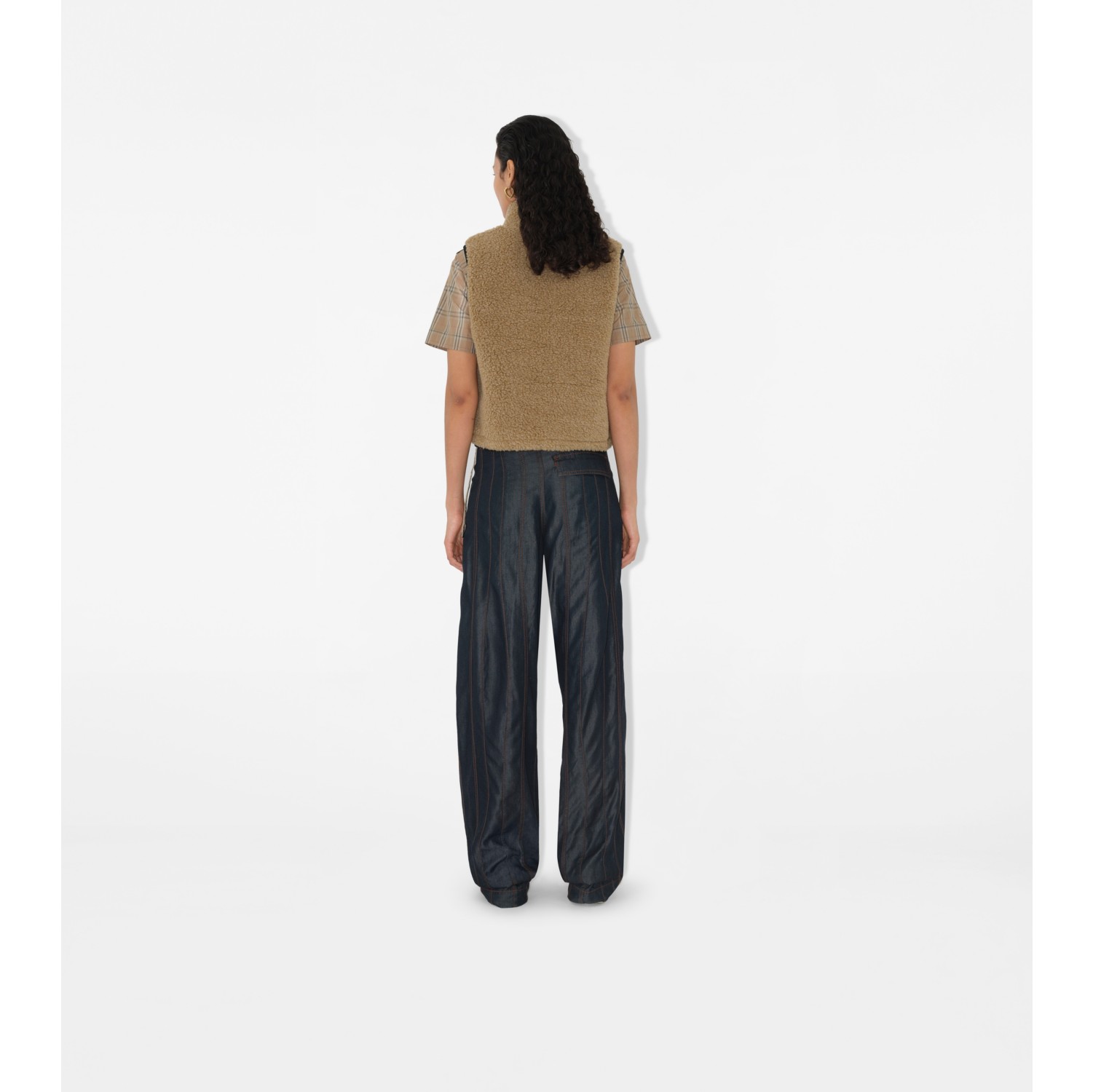 Cropped Fleece Gilet