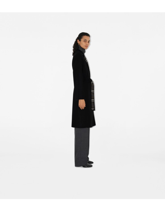 Reversible Wool Wrap Coat