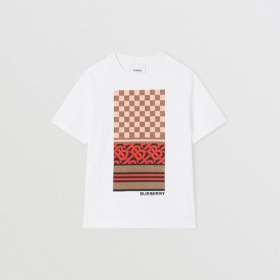 モンタージュプリント コットンTシャツ (ホワイト) | Burberry®公式サイト