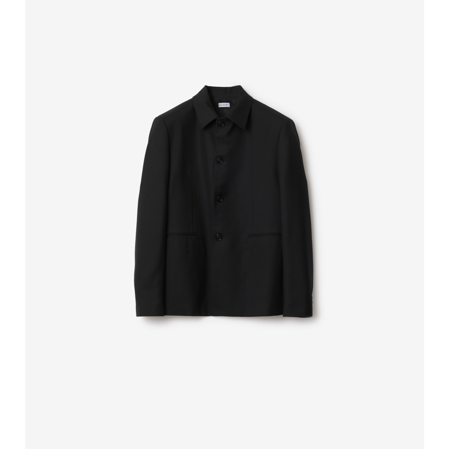 ウール テーラードジャケット (ブラック) - メンズ, ウール | Burberry