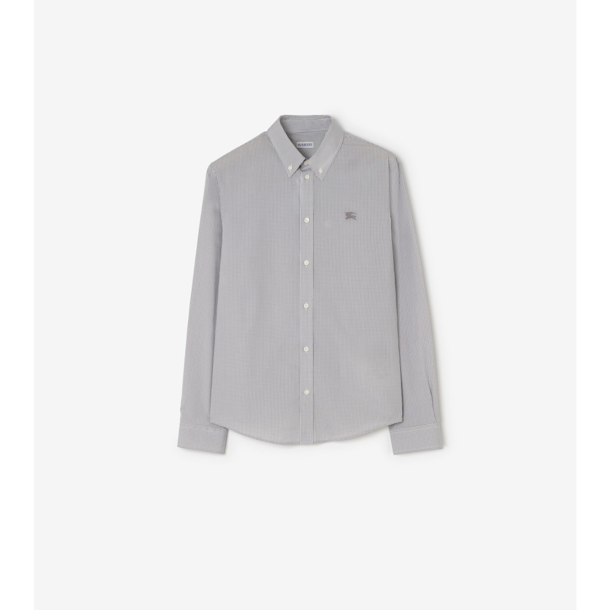  Embroidered Classic Fit Gingham Shirt