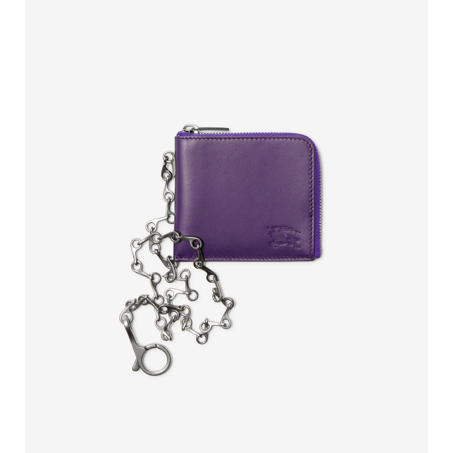 Leather B Chain Wallet in Knight - Men