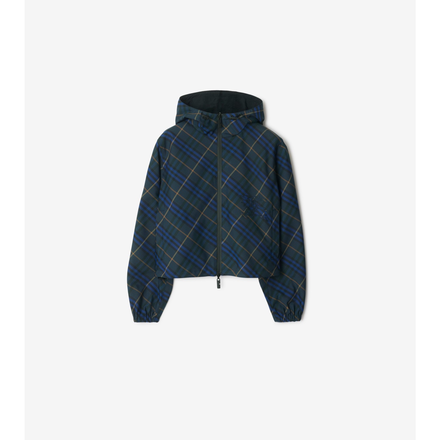 Reversible Check Hooded Jacket