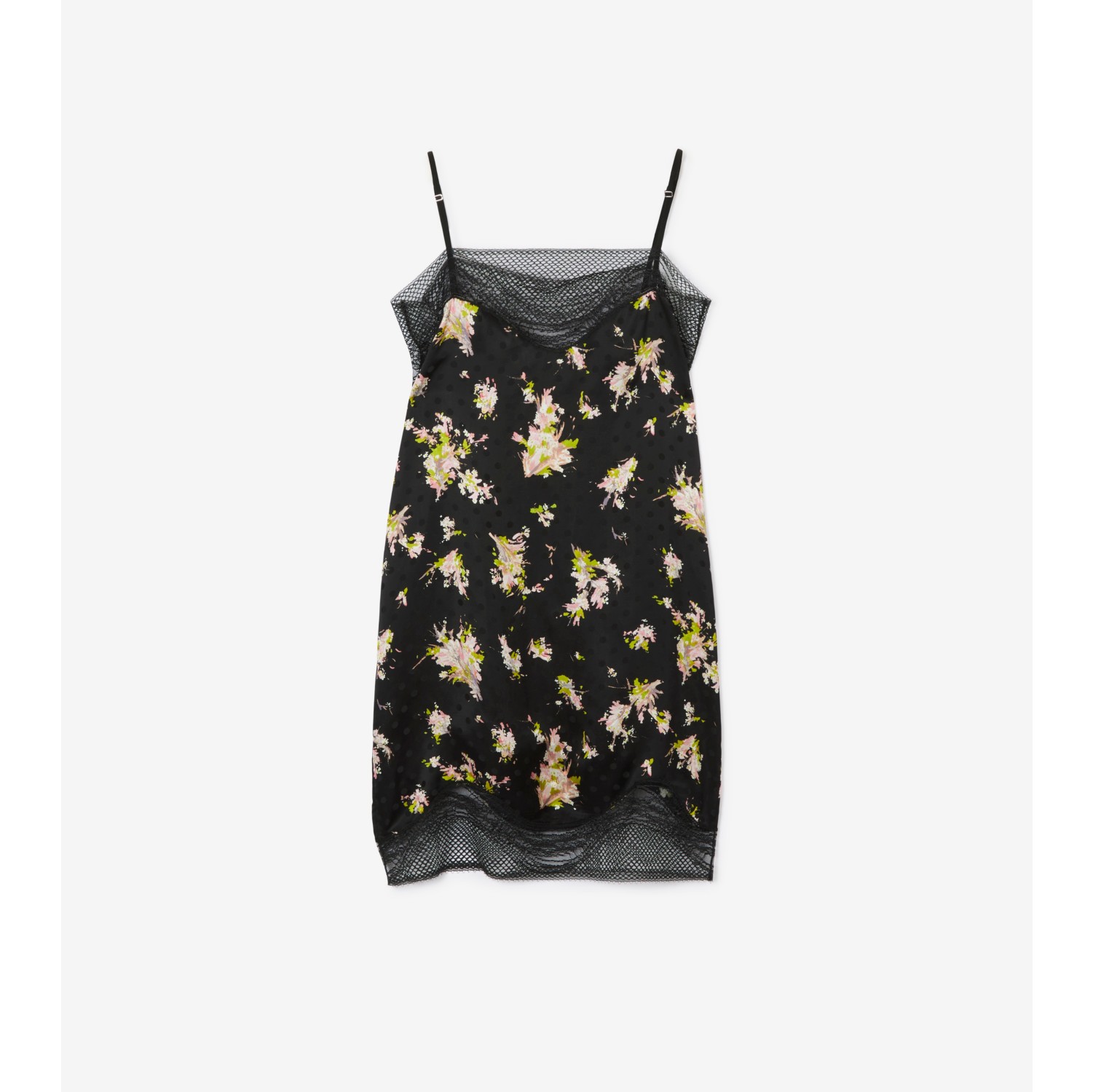 Slip Dress - Black/floral - Ladies