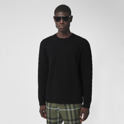 mens black knit jumper