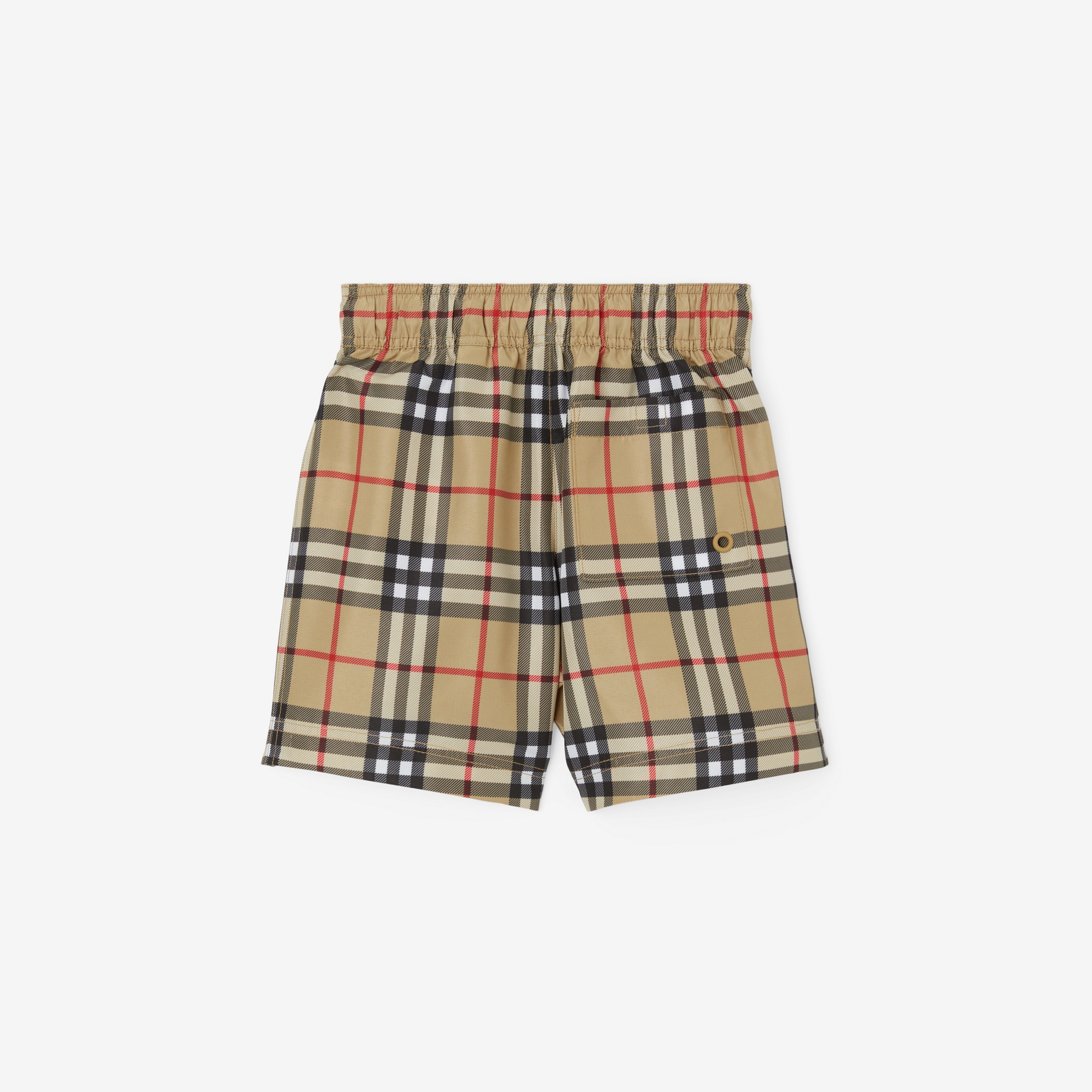 Vintage Check Swim Shorts in Archive Beige - Children | Burberry® Official - 2