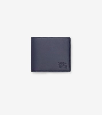 Pop Check Bifold Wallet in Midnight blue - Men | Burberry® Official