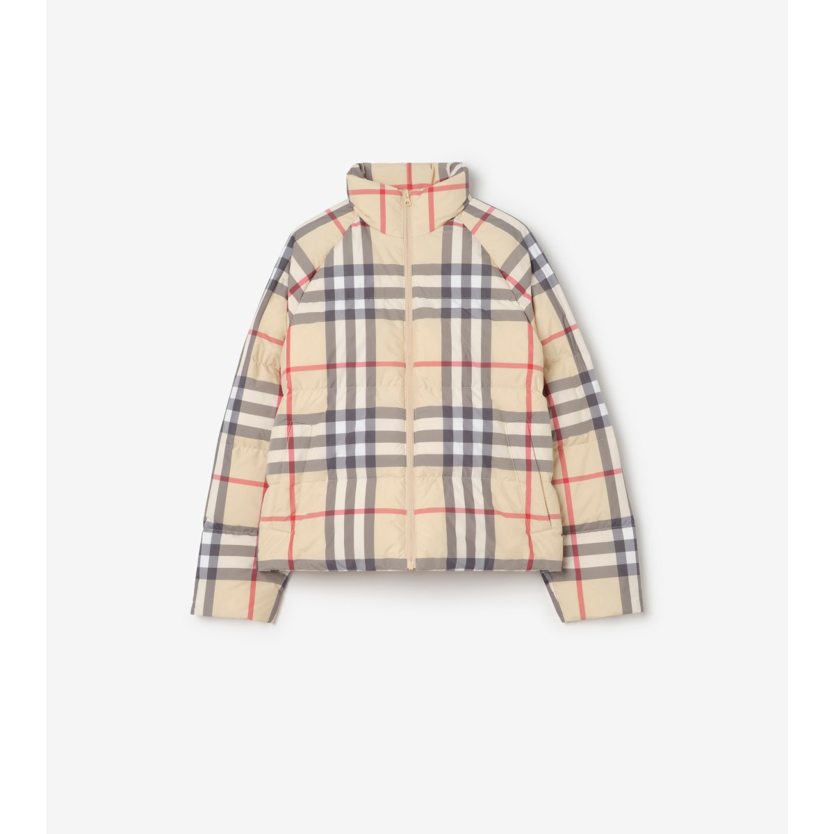 Check Puffer Jacket