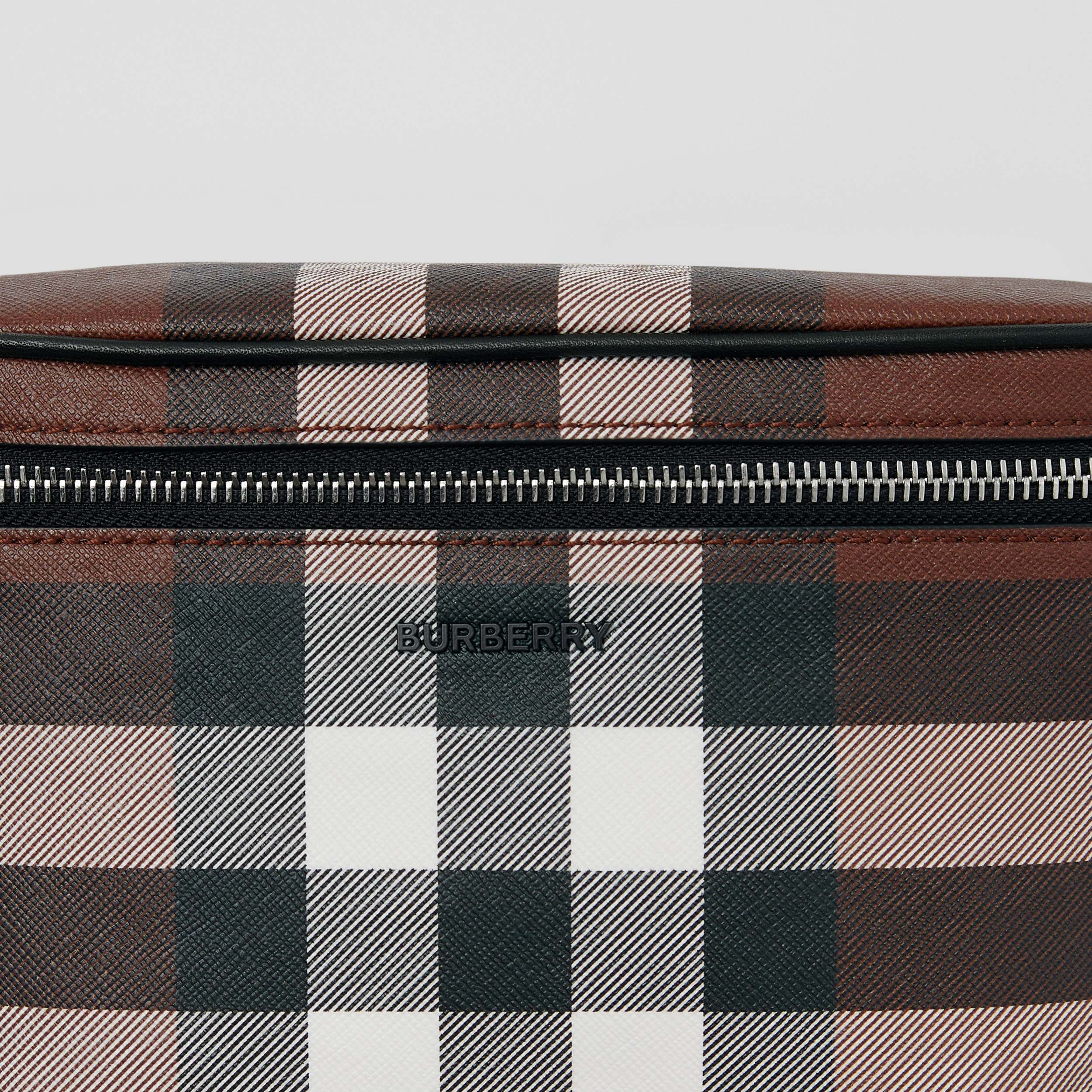 Exaggerated Check Cason Bum Bag in Dark Birch Brown | Burberry® Official - 2