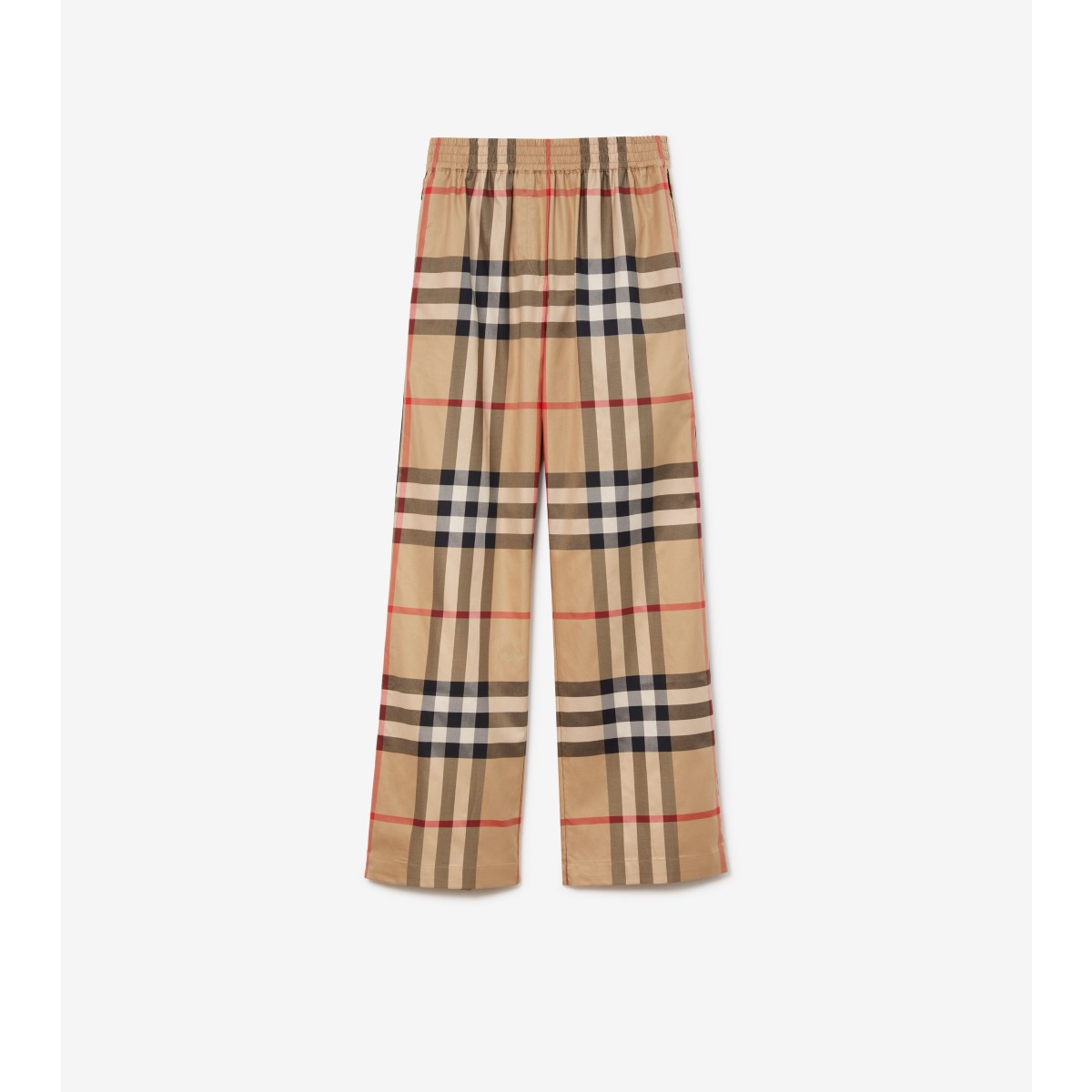  Check Cotton Trousers