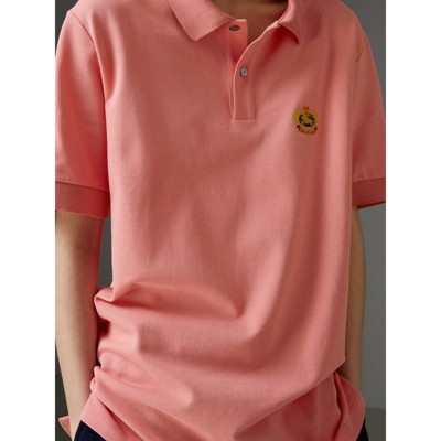 pink burberry polo shirt