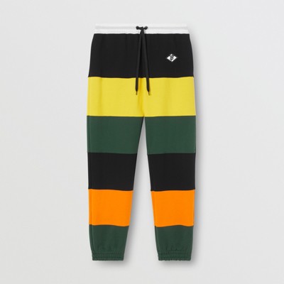 yellow track pants