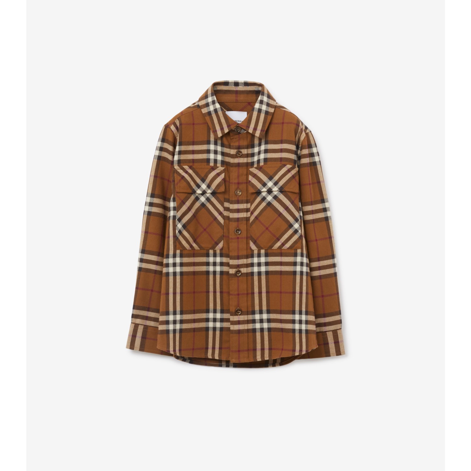 Burberry check on sale cotton flannel shirt