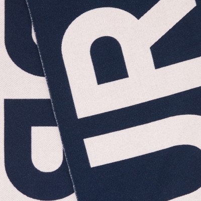 ロゴ ウール ジャカードスカーフ (ネイビー) | Burberry®公式サイト