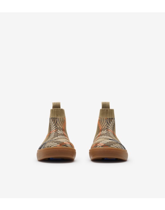 Check Sock Sneakers