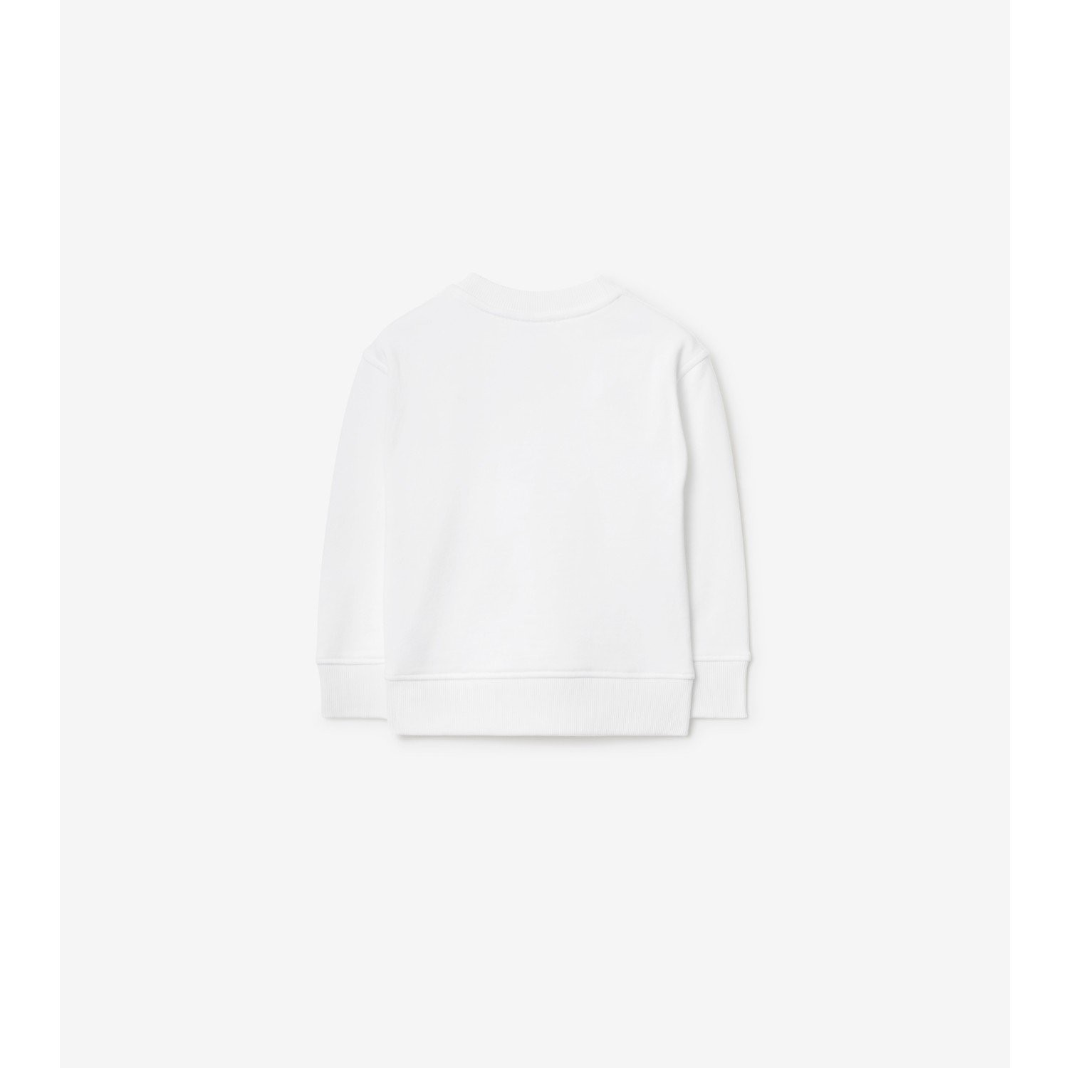 Cotton Sweatshirt in White Burberry Official