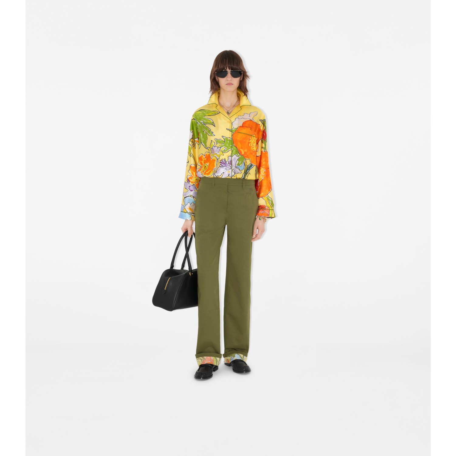 Highgrove Turn-up Cotton Trousers