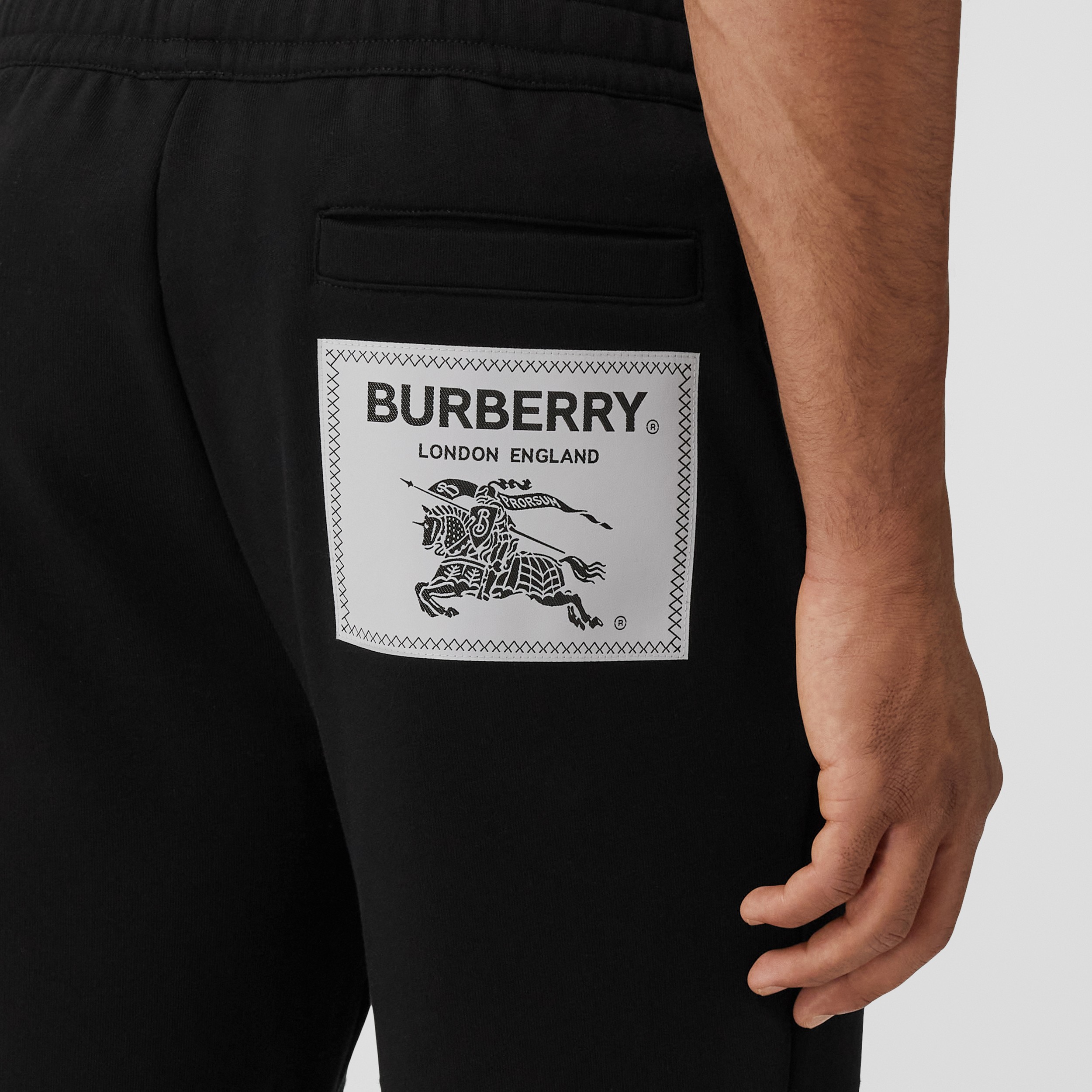 Pantalones de jogging en algodón con etiqueta Prorsum (Negro) - Hombre | Burberry® oficial - 2