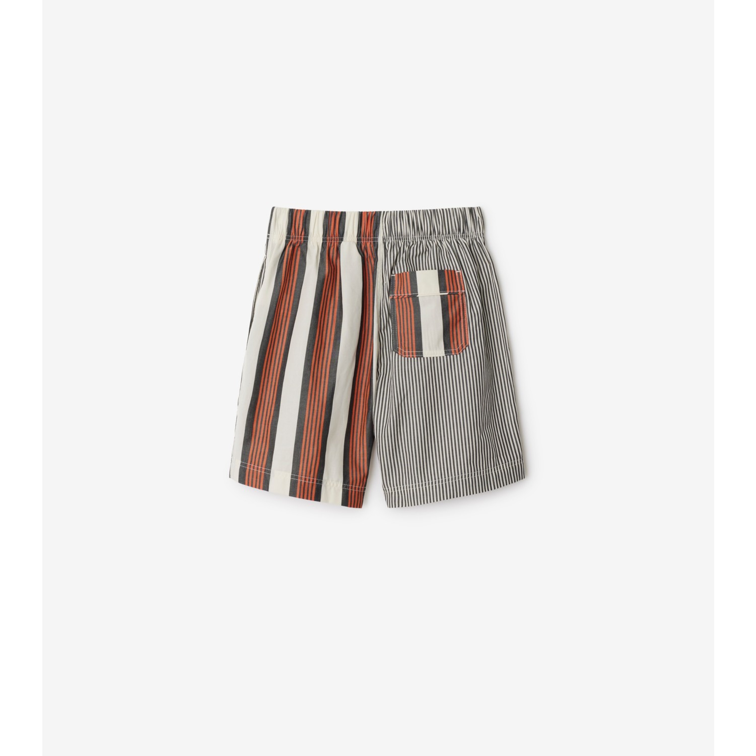 Striped Cotton Shorts