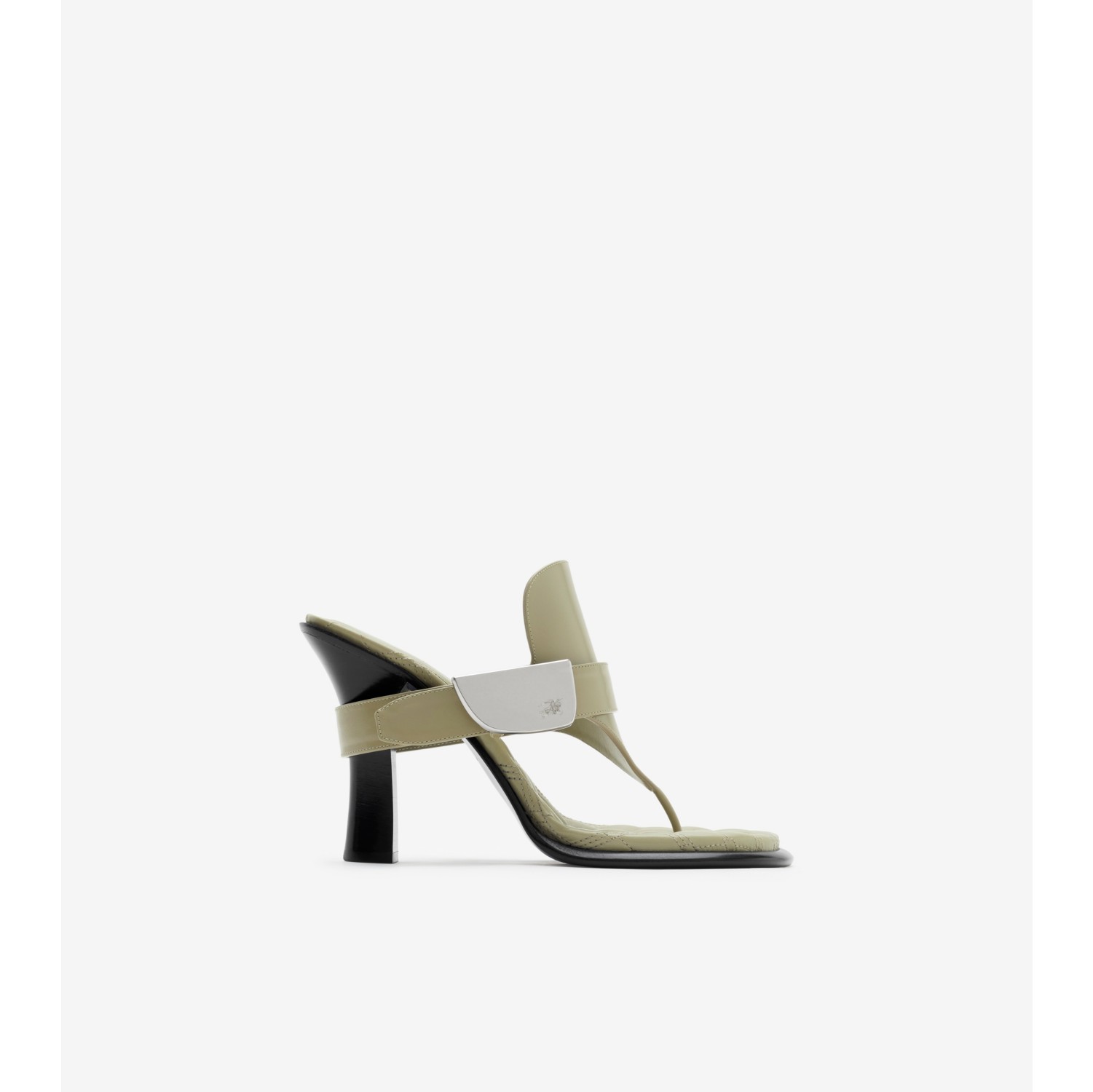 Leather Bay Sandals in Laurel Women Burberry Official