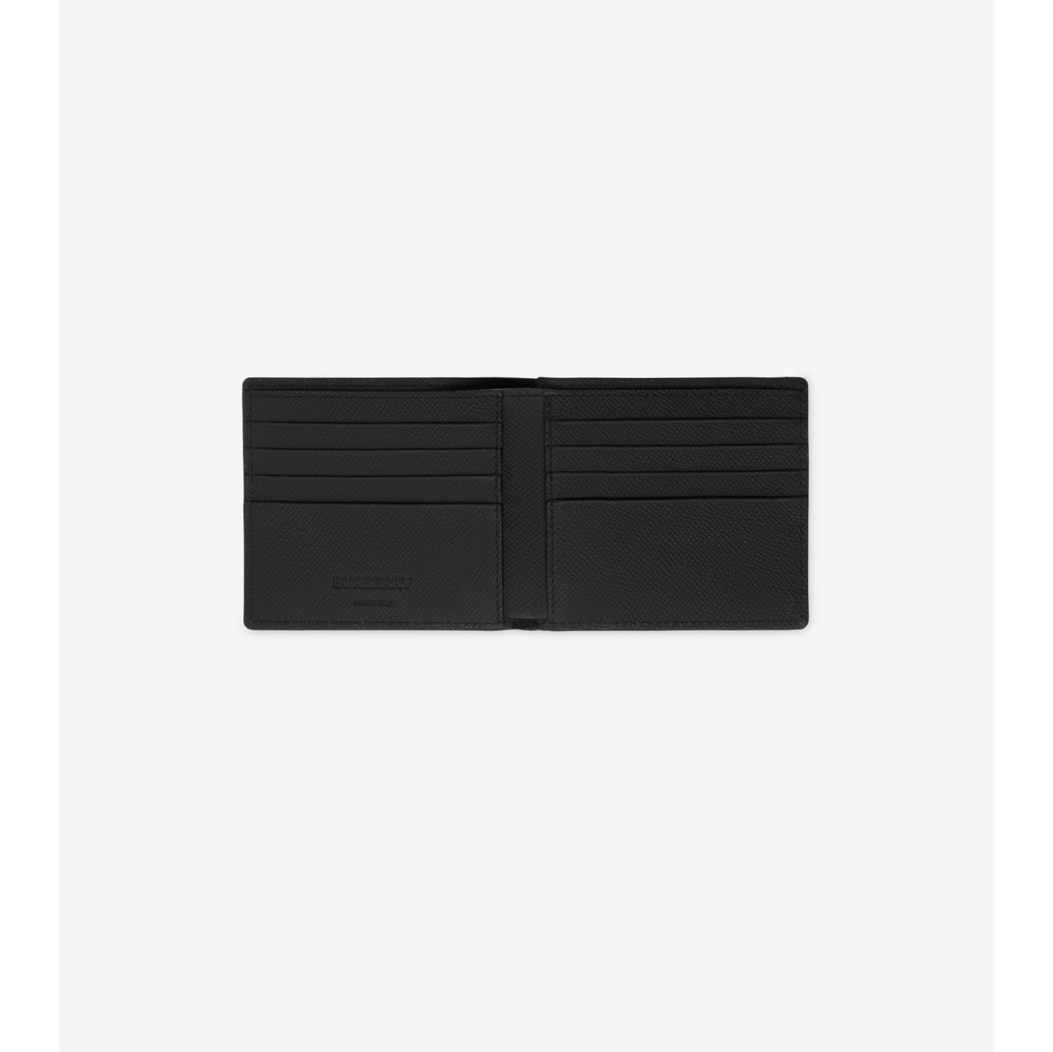 Check Bifold Wallet in Charcoal - Men, Canvas | Burberry® Official