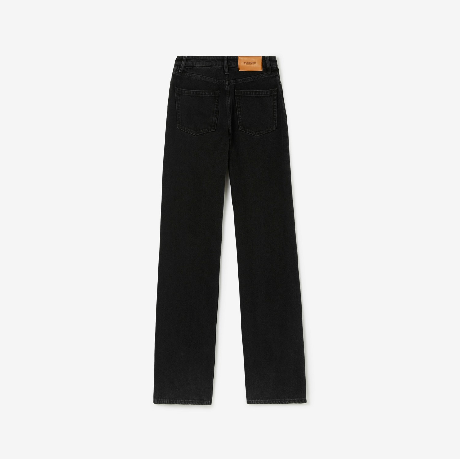 Calças jeans com corte reto (Grafite) - Mulheres | Burberry® oficial