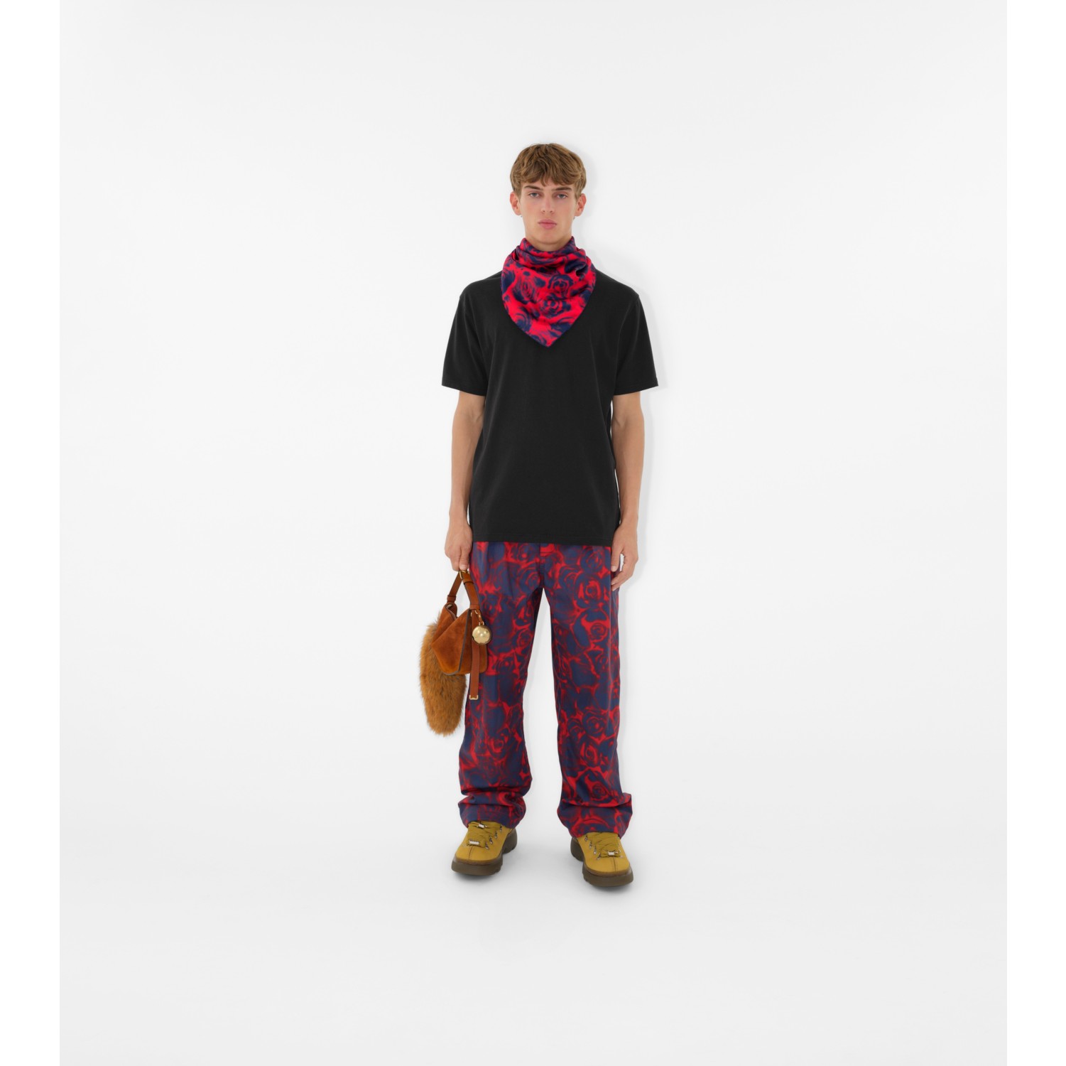Rose Print Silk Scarf in Pillar | Burberry® Official