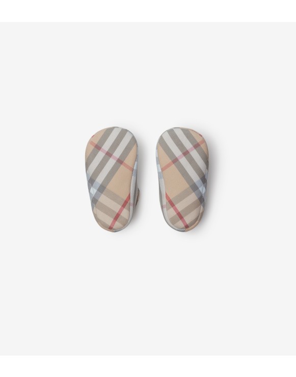 Check Cotton Mary Jane Flats