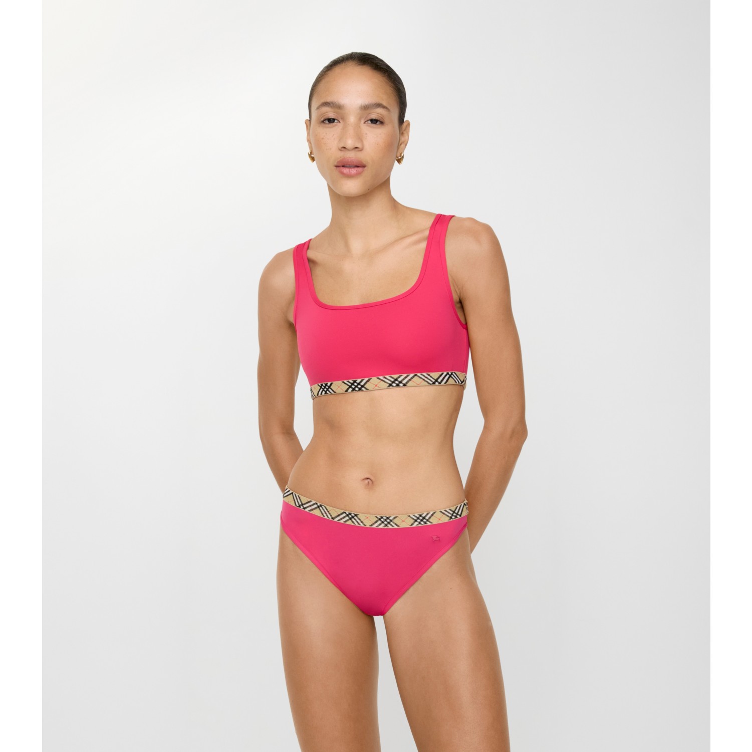 Check Trim Bikini Briefs