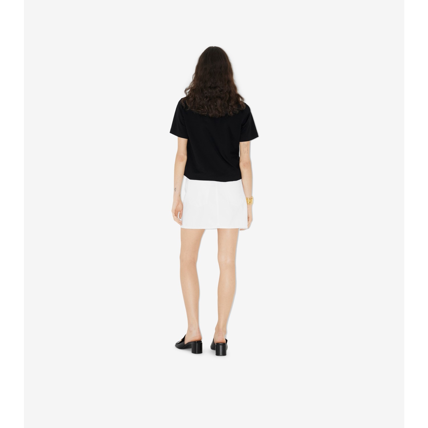 Logo Print T-shirt in Black - Women | Burberry® Official